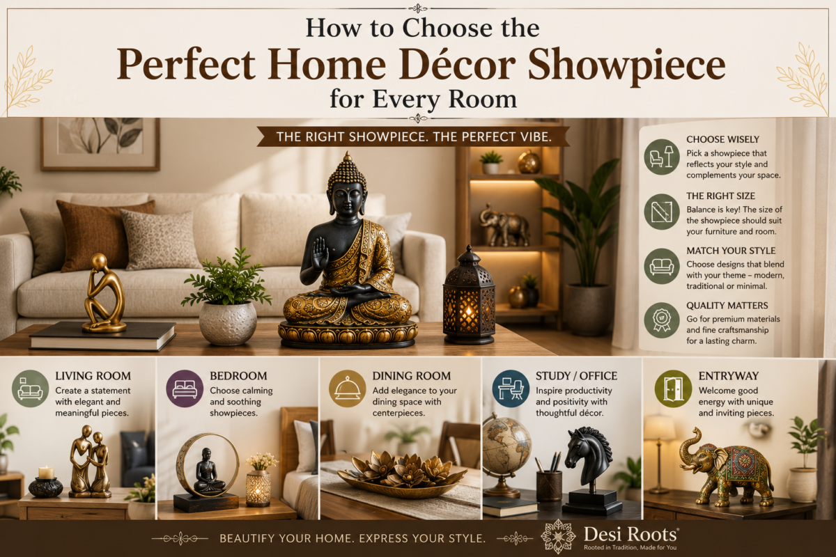 How to Choose the Perfect Home Décor Showpiece for Every Room | Desi Roots